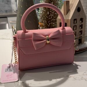 Blush Pink Bow Handbag